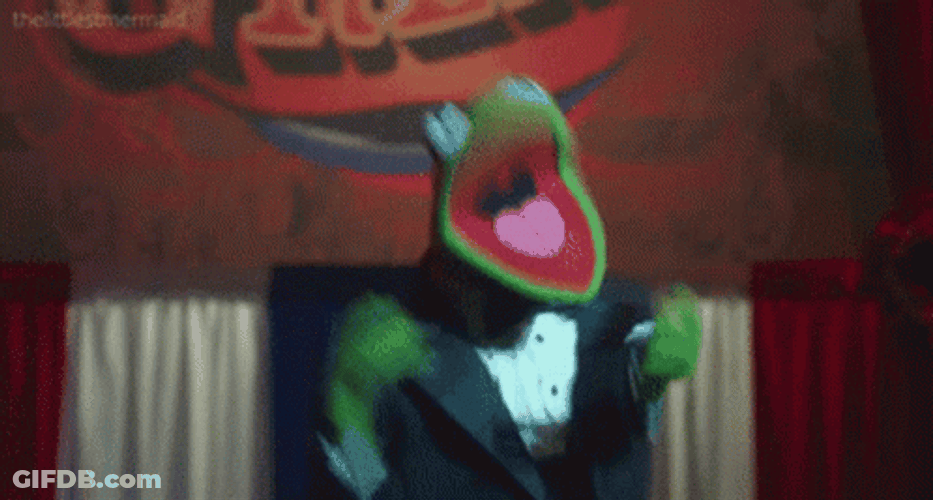 Falling Kermit Yay GIF