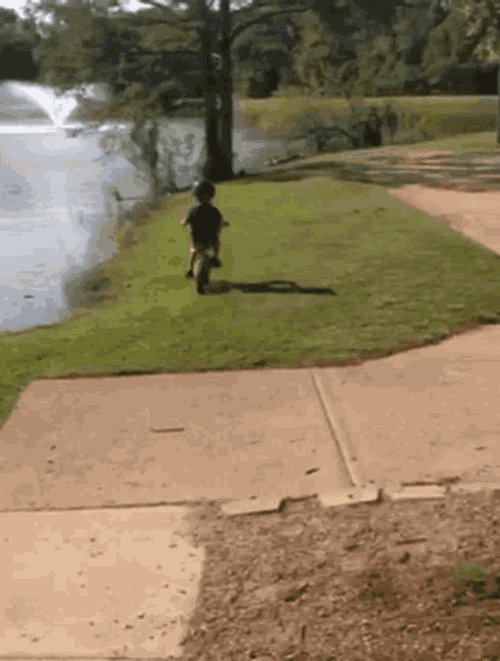 Falling Kid On Bike GIF
