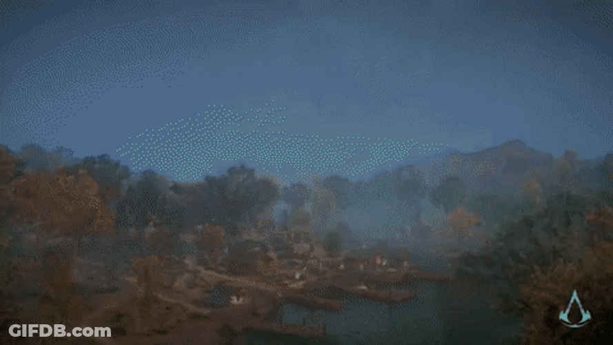 Falling Meteor During Thunderstorm GIF
