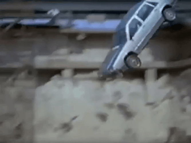 Falling Off Car Crash GIF