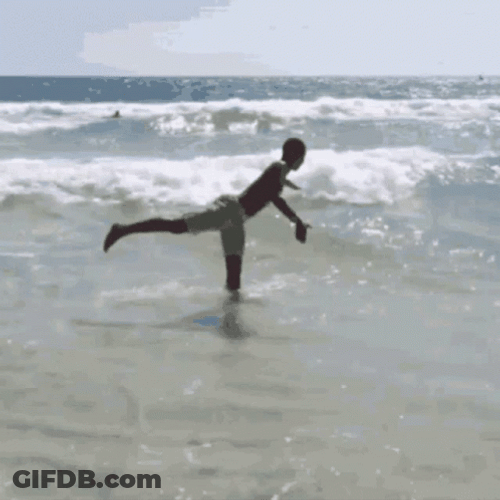 Falling On The Blue Wave GIF