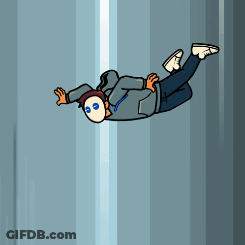 Falling Person Rekt GIF