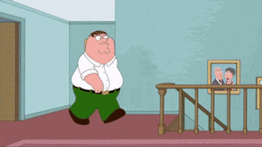 Falling Peter Griffin Family Guy GIF