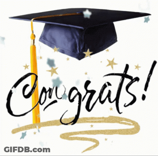 Falling Star Congrats On Your Graduation GIF