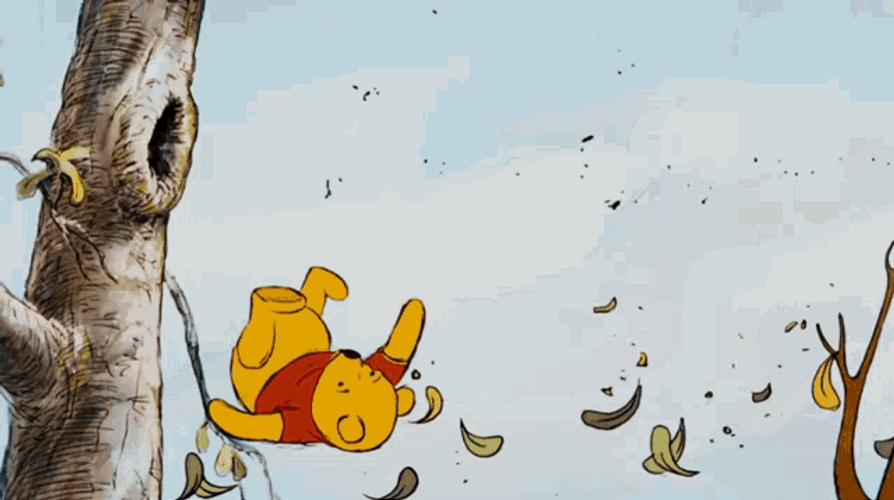 Falling Winnie The Pooh GIF