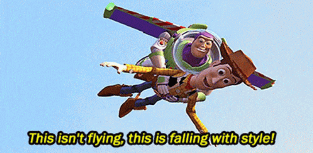 Falling With Style Toy Story GIF