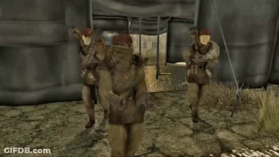 Fallout Dance Troop Camp GIF