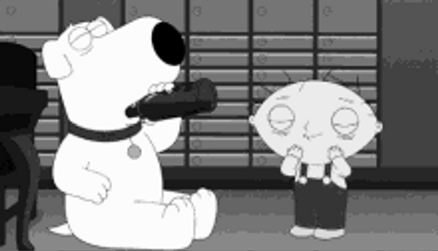 Family Drunk Stewie Wheres My Money Dancing Brian GIF