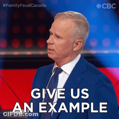 Family Feud Gerry Dee Give Us An Example GIF