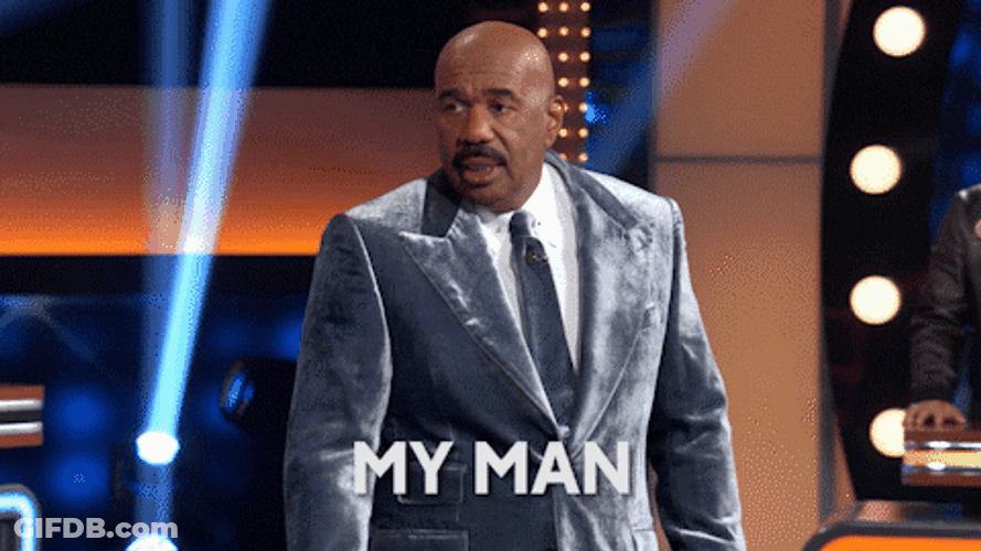 Family Feud Steve Harvey My Man GIF