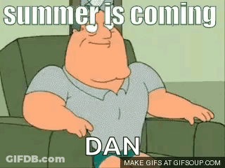 Family Guy Character Sitting Summer Is Coming Dan GIF