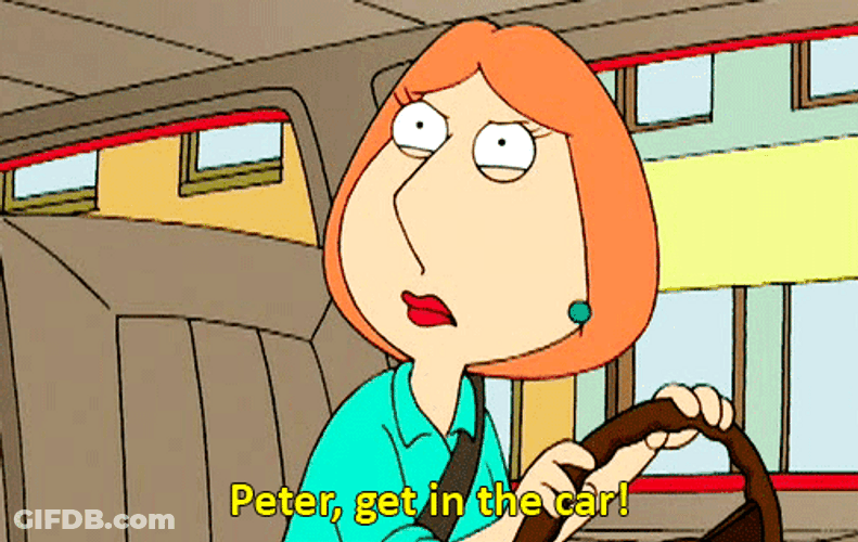 Family Guy Get In The Car GIF