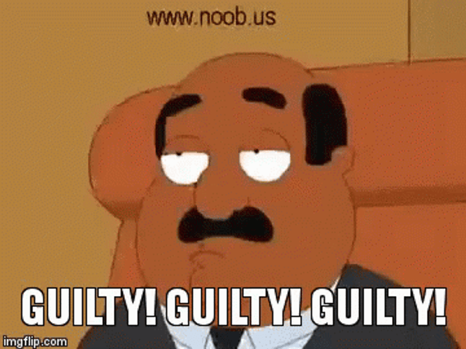 Family Guy Guilty Noob Judge GIF