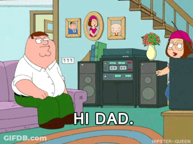 Family Guy Hi Dad GIF
