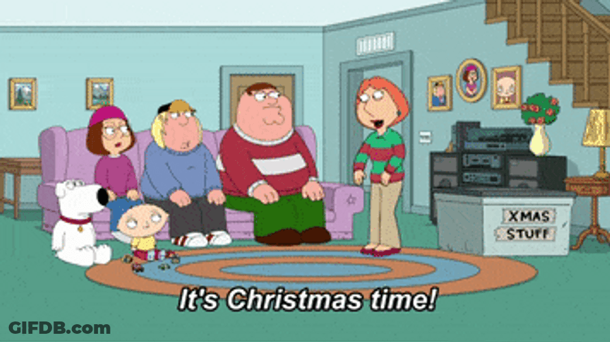 Family Guy It's Christmas Time GIF