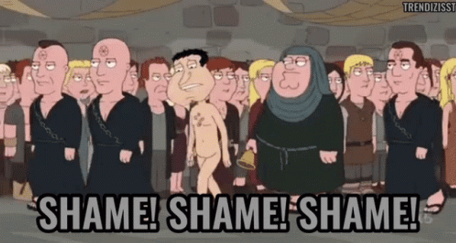 Family Guy Shame Bell Walk Of Shame GIF