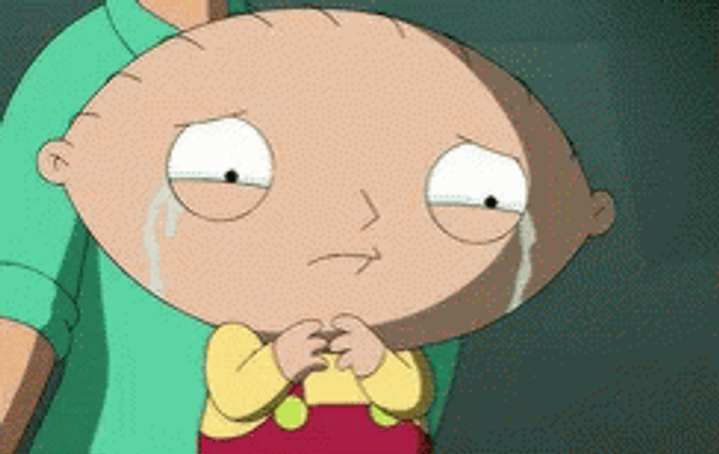 Family Guy Stewie Griffin Crying GIF