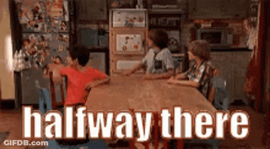 Family In The Dining Set Half Way There GIF