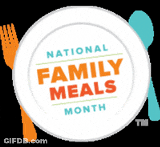 Family Meals National Month Logo GIF