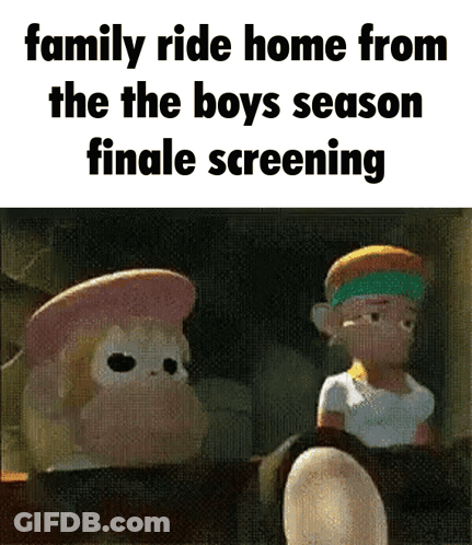 Family Riding Home From The Boys Season Finale Screening GIF