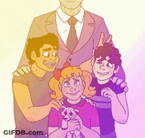 Family With Man In Suit GIF