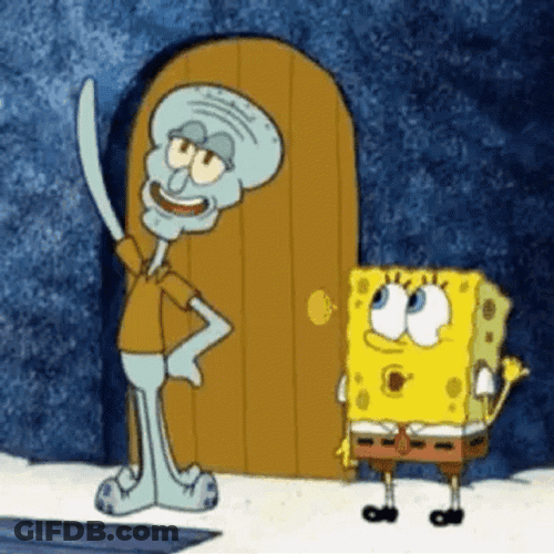 Famous Handsome Squidward And SpongeBob GIF