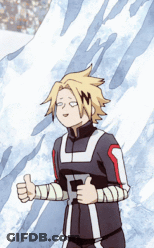Famous Hero Academia Denki Thumbs Up GIF