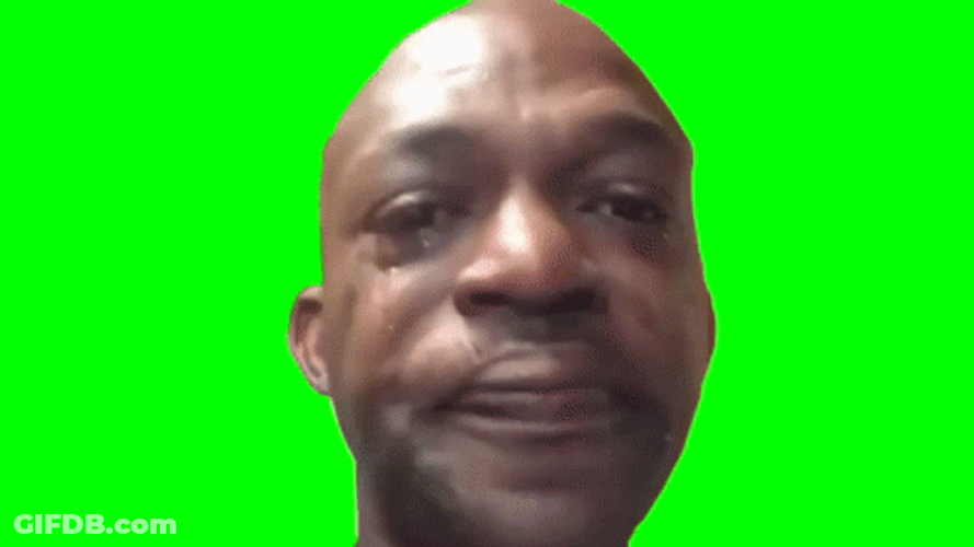 Famous Meme Cry Man Green Wall GIF