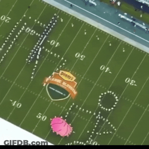 Famu Marching 100 Band Aerial View GIF