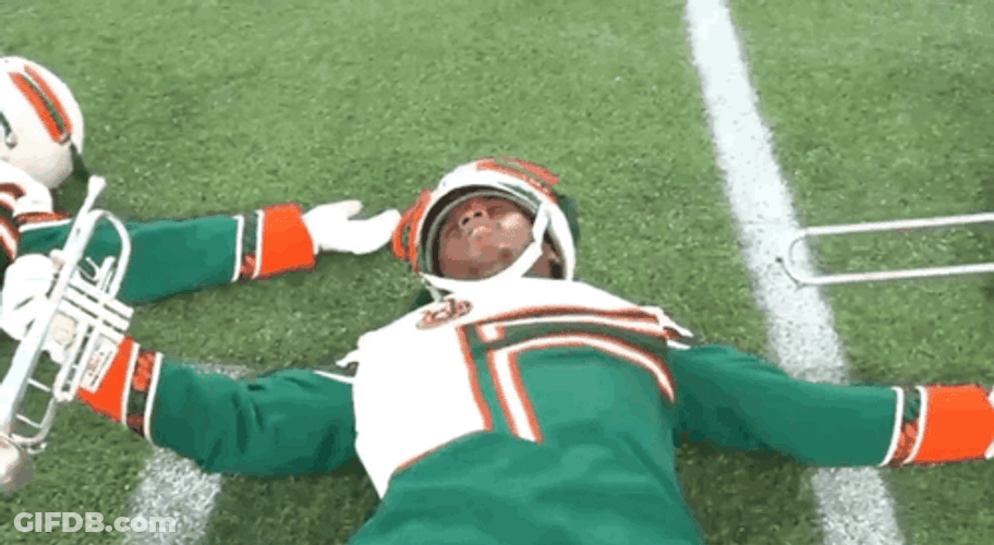 Famu Marching 100 Band Member On Ground GIF