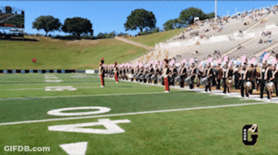 Famu Marching 100 Band Members Running GIF