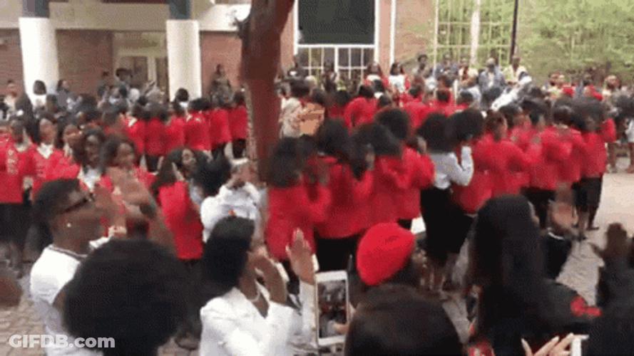 Famu Students Wearing Red Coat GIF