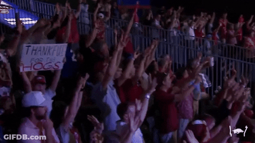 Fan Of Razorbacks Is Thankful GIF