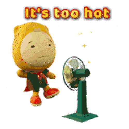 Fan Summer Time Sticker GIF