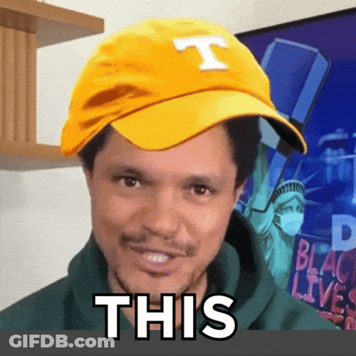 Fan Wearing Rocky Top Animated Cap GIF