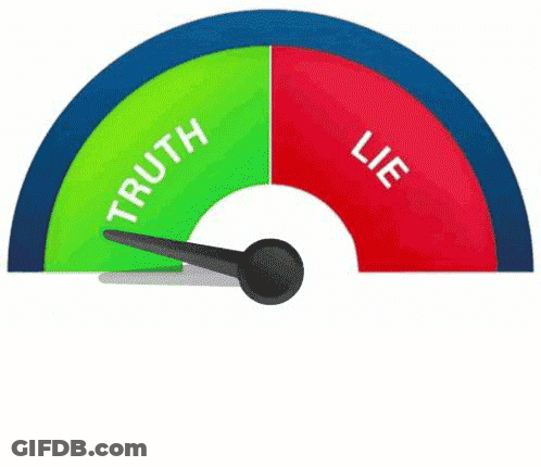 Fan With Truth And Lie Circles GIF
