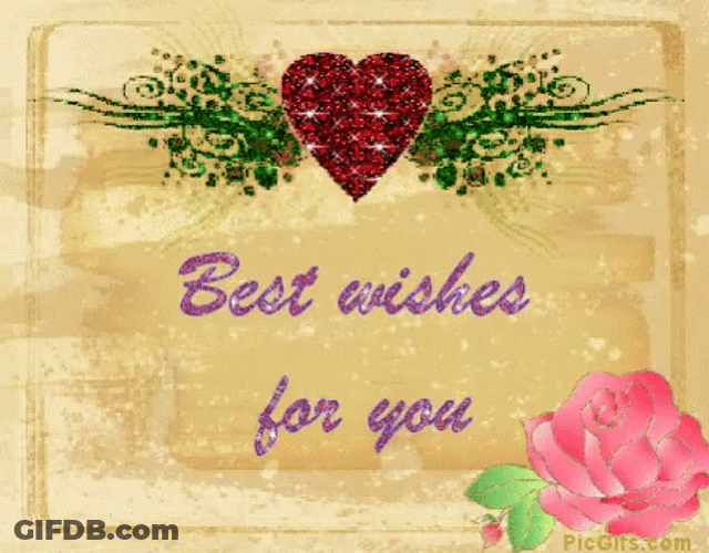 Fancy Best Wishes For You Greeting GIF