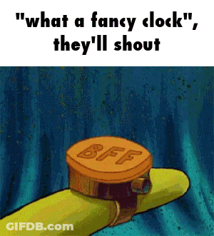 Fancy Clock Saying What A Fancy Clock GIF