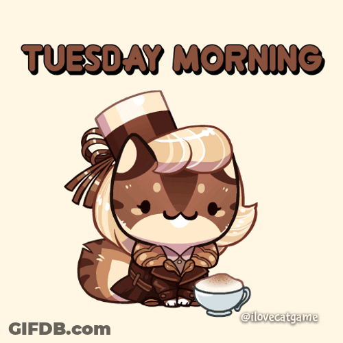 Fancy Coffee Good Morning Tuesday GIF
