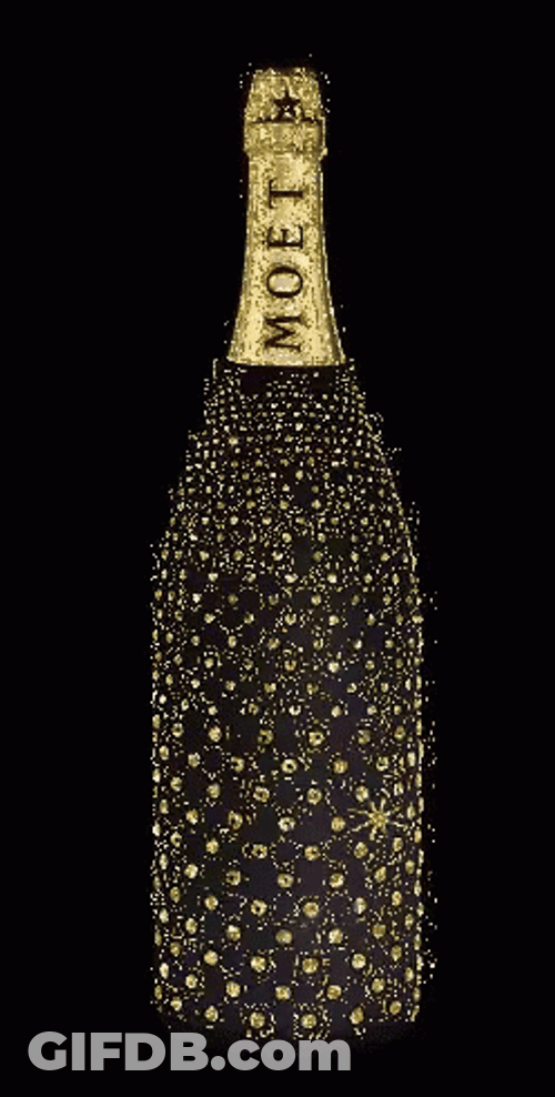 Fancy Moet Chandon Happy Birthday Champagne GIF