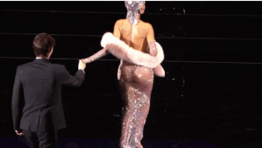 Fancy Rihanna Receives Her Award GIF