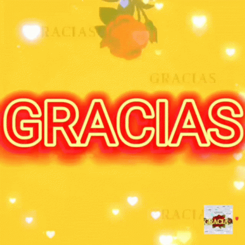 Fancy Rose Gracias Animation GIF