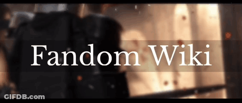 Fandom Wiki Sign With Blurry Background GIF