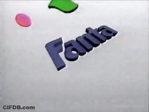 Fanta Logo With Green Leaf GIF