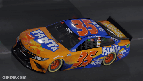 Fanta Race Car Number 35 GIF