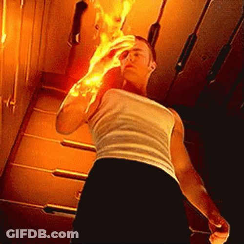 Fantastic Four Human Chama GIF