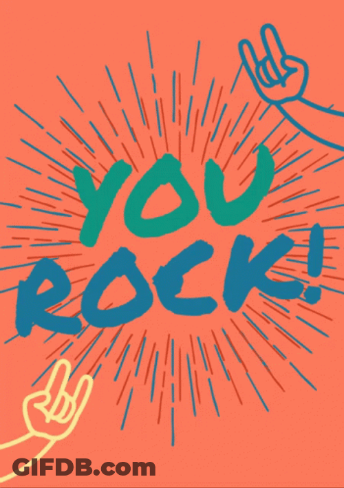 Fantastic You Rock GIF