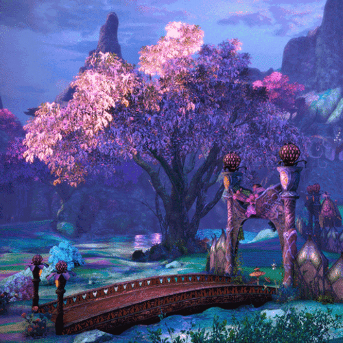 Fantasy Forest Bridge GIF