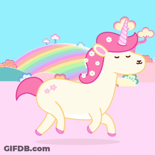 Fantasy Unicorn Molang GIF