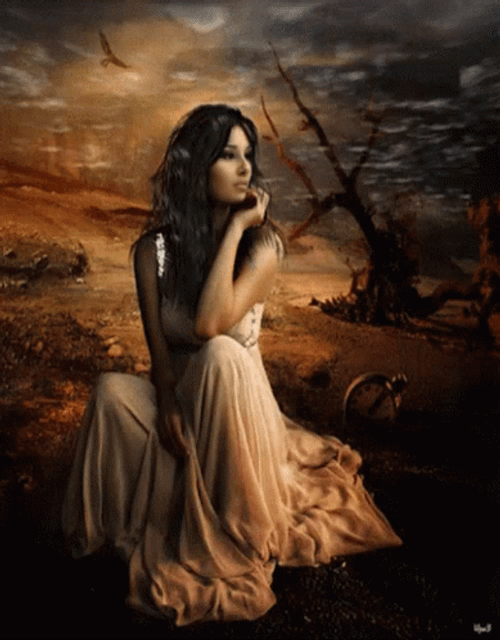 Fantasy Woman Alone GIF
